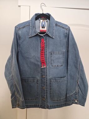 Well Worn Women Light Blue Denim Shirt Jacket | Medium